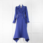 Alexander McQueen Royal Blue Military Coat