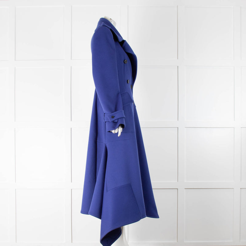 Alexander McQueen Royal Blue Military Coat