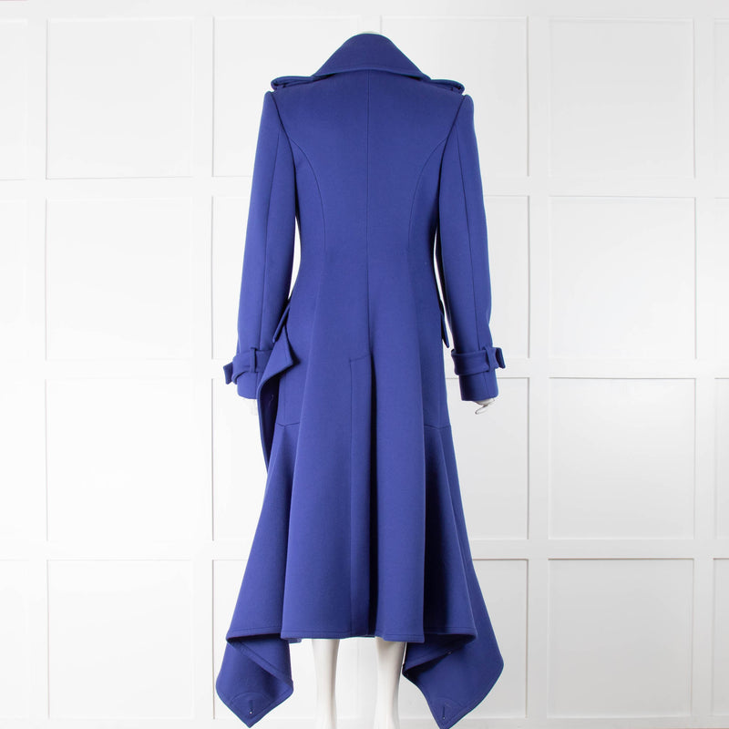 Alexander McQueen Royal Blue Military Coat