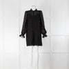 Me + Em Black Geo  Lace Dress