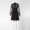 Needle Thread Dark Grey Net Sequin Long Sleeve Mini Dress