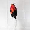 Alexander McQueen Red Orange Black Mohair Jumper