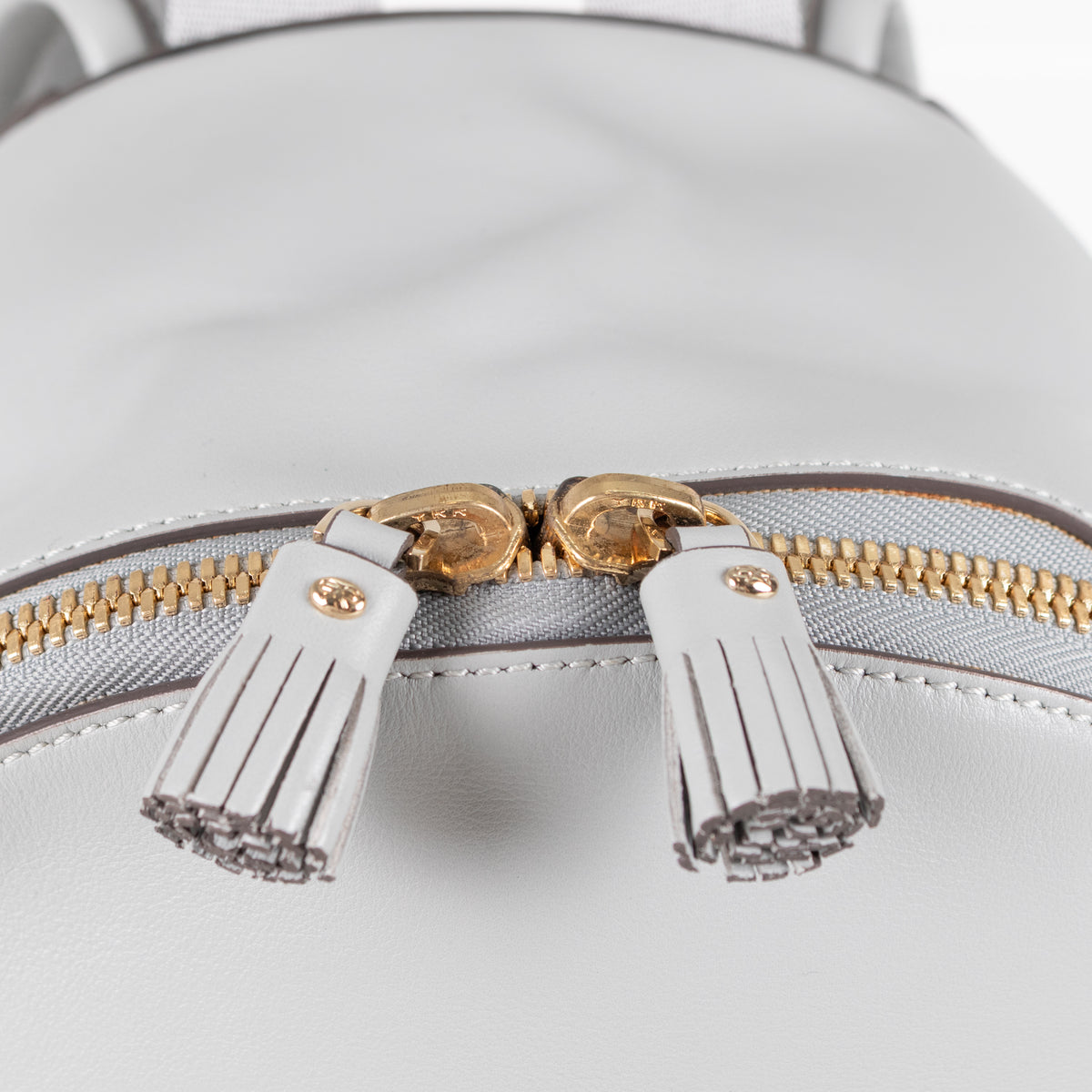 Anya Hindmarch Grey Smiley Face Detail Backpack