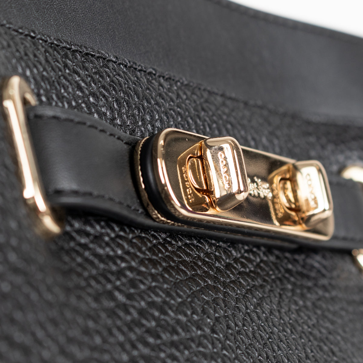 Coach Black Grainy Leather Crossbody Bag