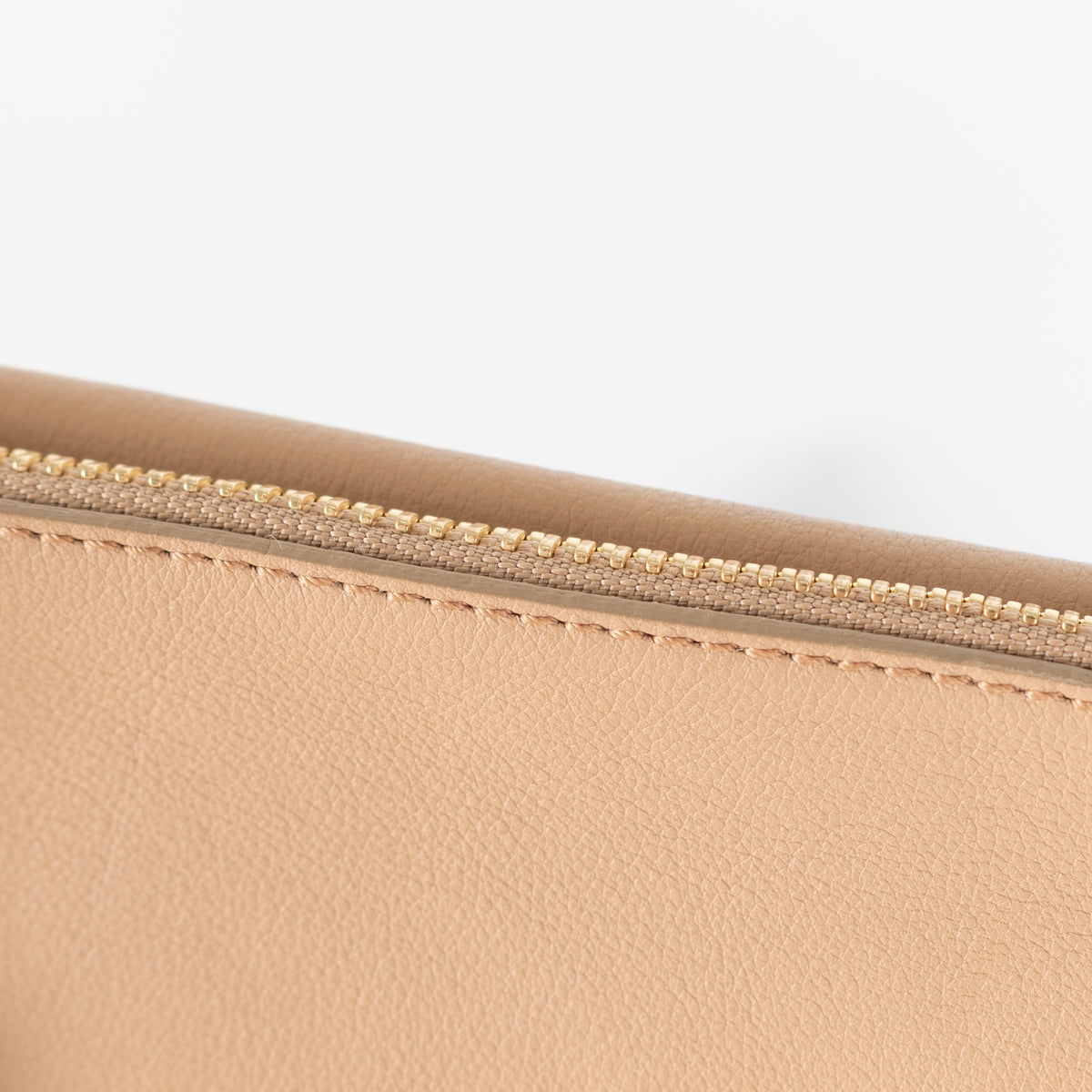 Sophie Hulme Beige Flap Clutch Crossbody Bag