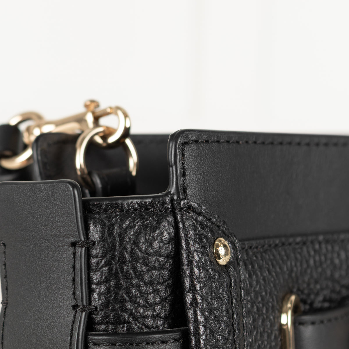 Coach Black Grainy Leather Crossbody Bag