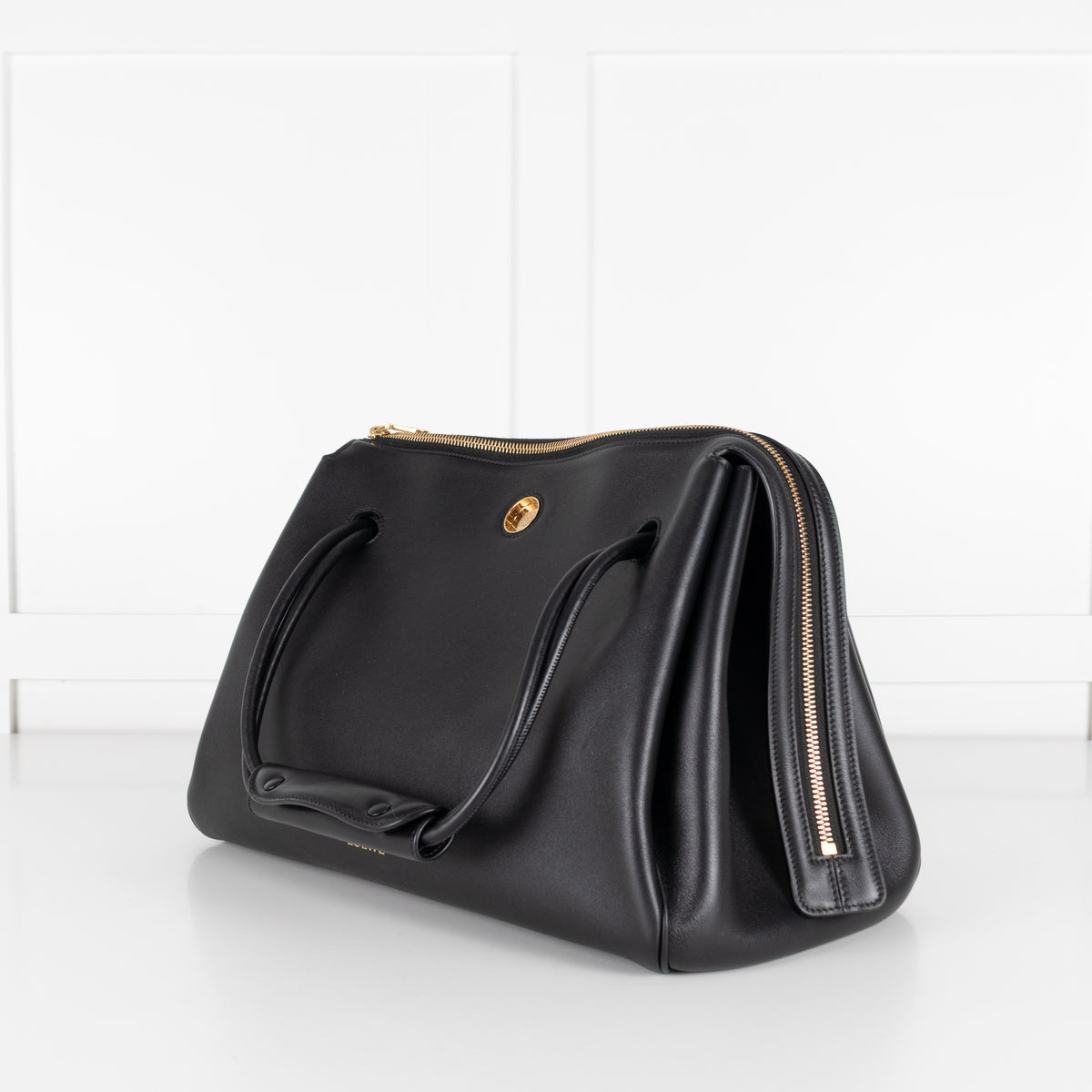 Loewe Black Leather Large Madrid Bag