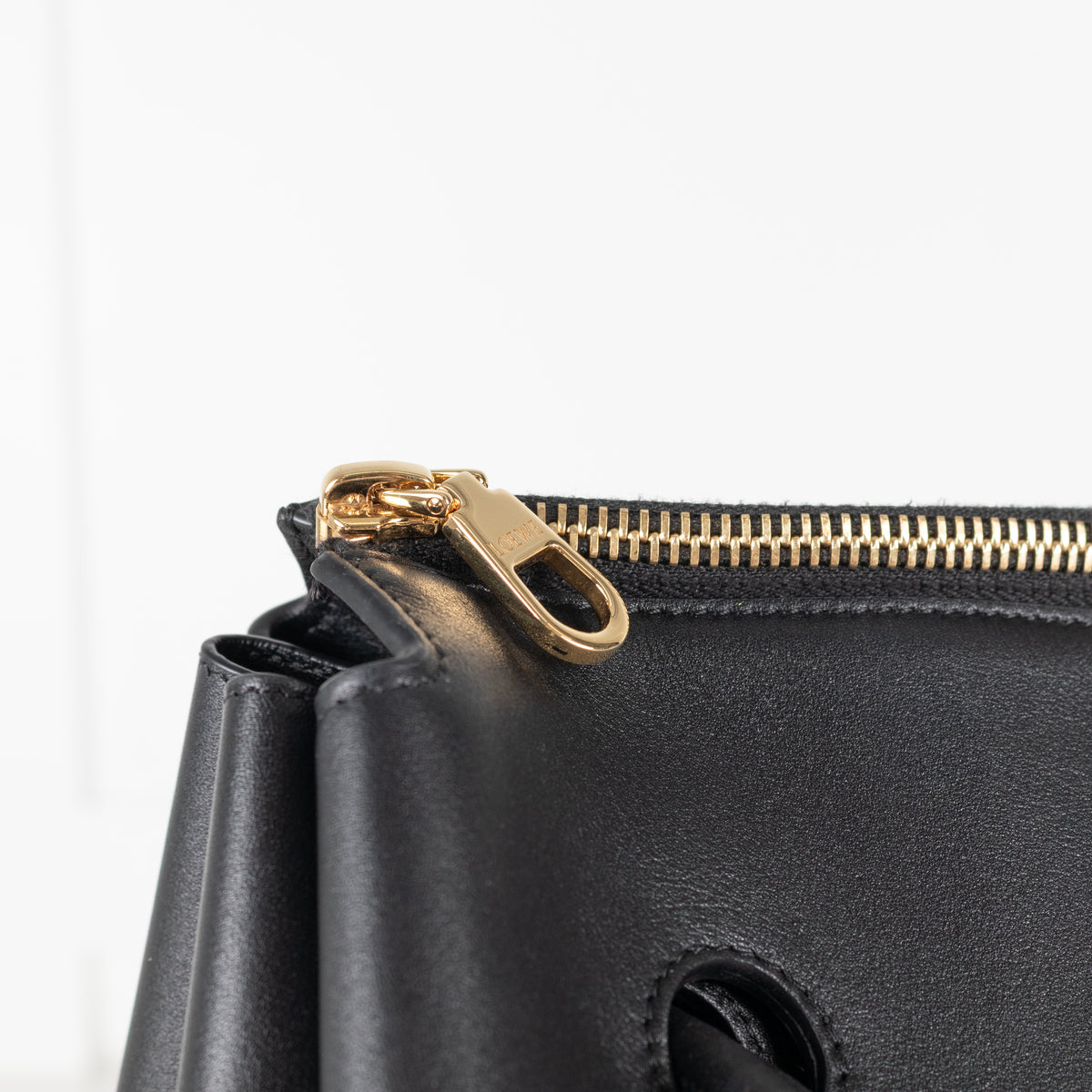 Loewe Black Leather Large Madrid Bag