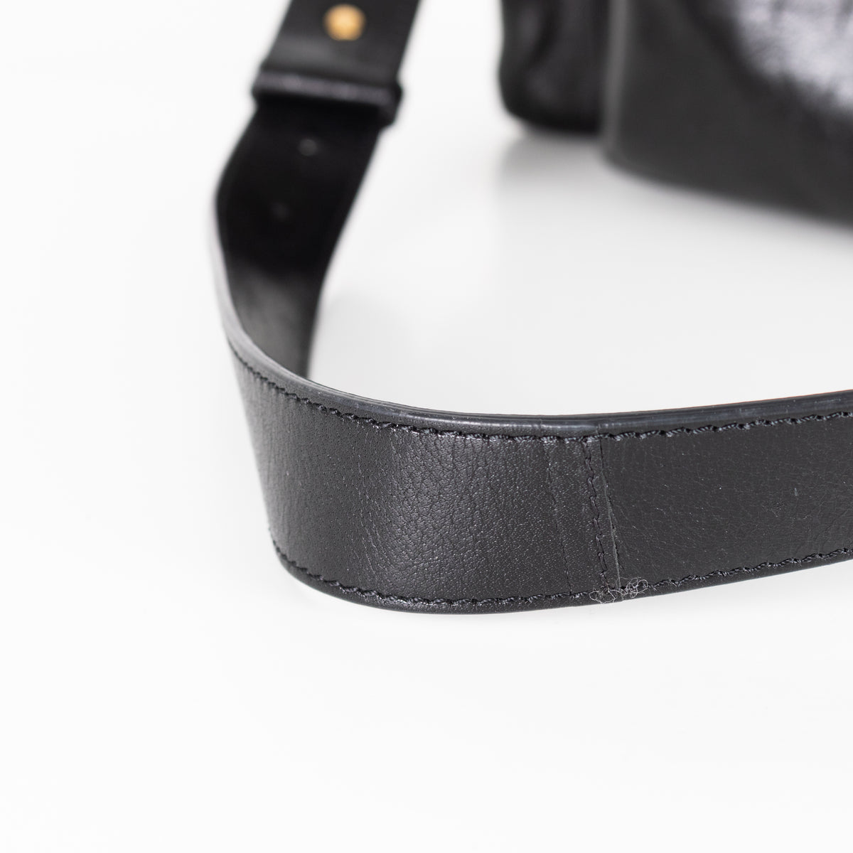 Chloe Black Shiny Leather Pockets Camera Bag