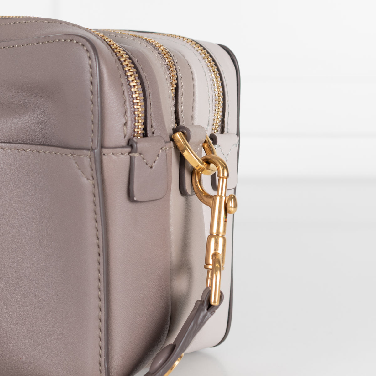 Anya Hindmarch Grey Tri-Toned Zipped Crossbody Bag