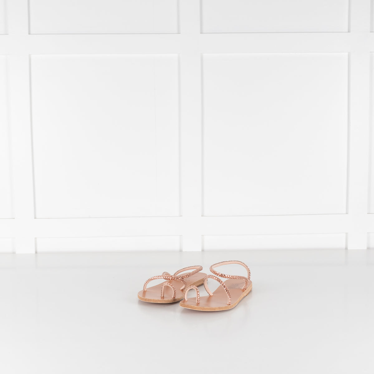 Ancient Greek Rose Gold Eleftheria Sandals