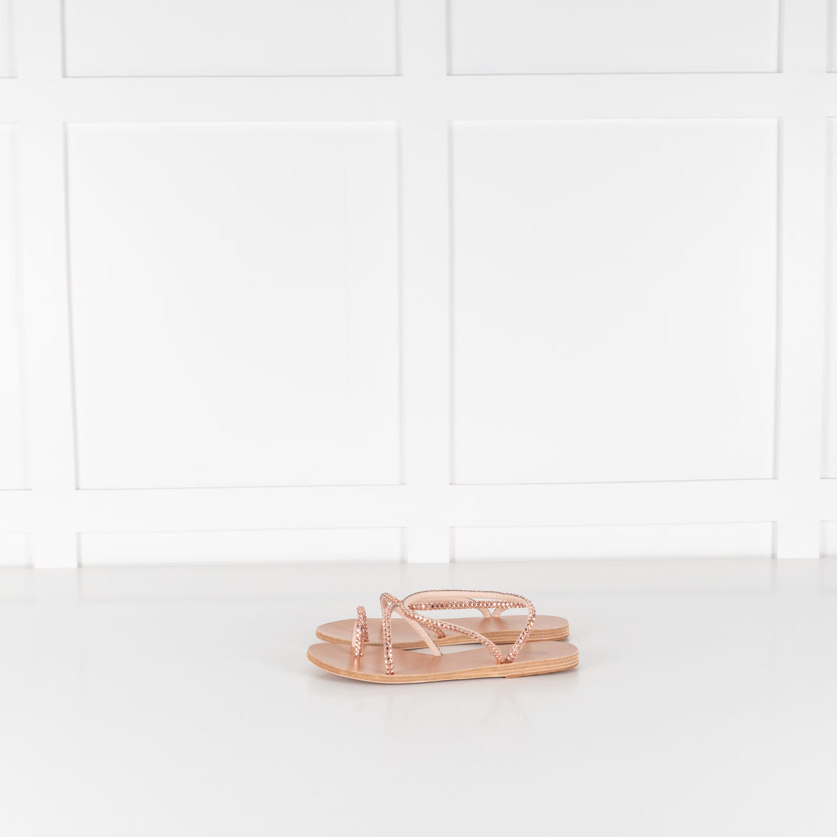 Ancient Greek Rose Gold Eleftheria Sandals