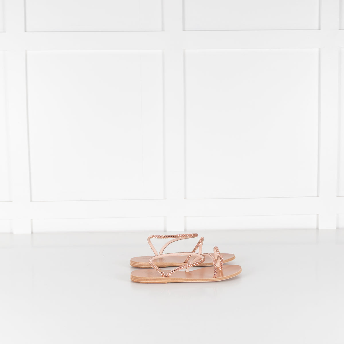 Ancient Greek Rose Gold Eleftheria Sandals