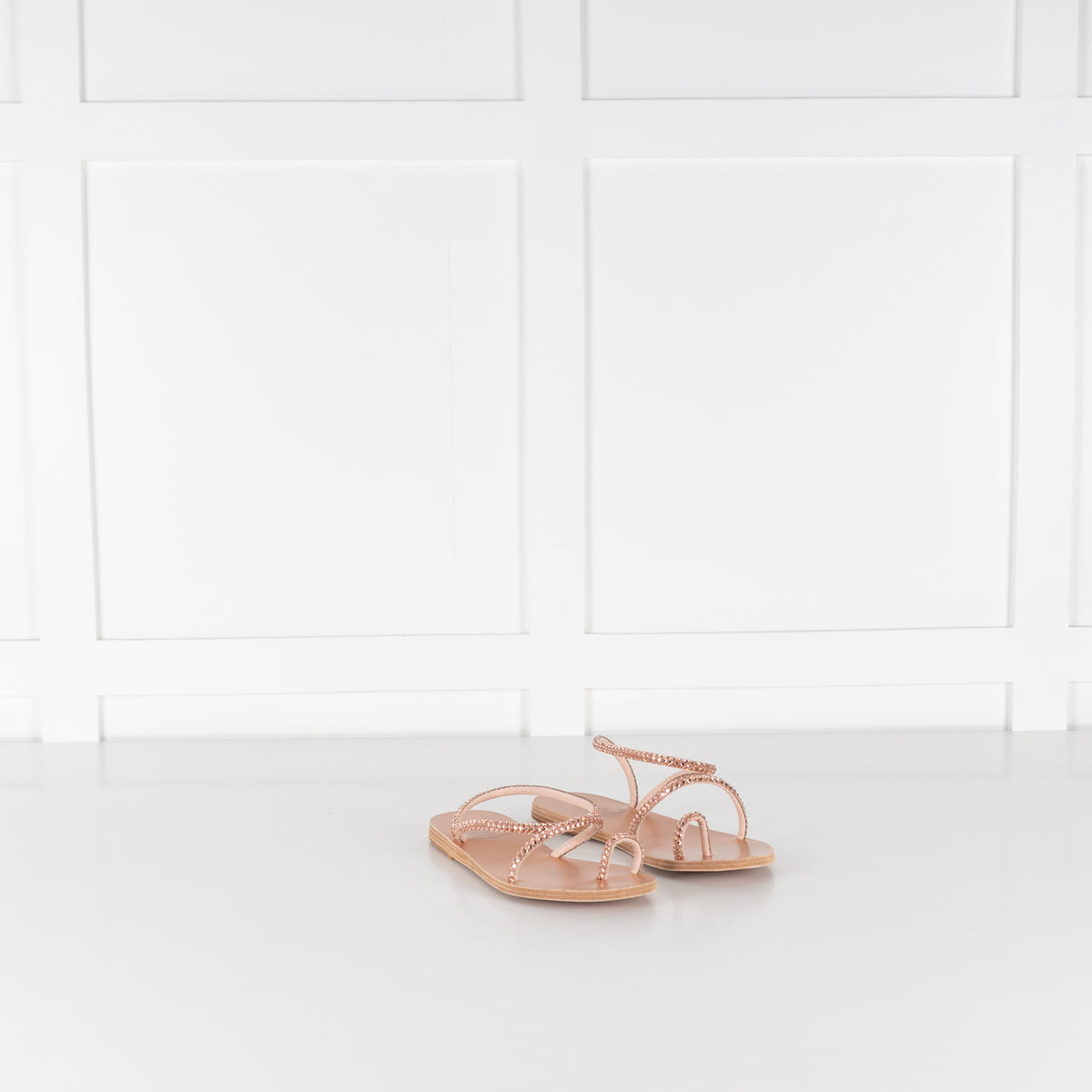 Ancient Greek Rose Gold Eleftheria Sandals