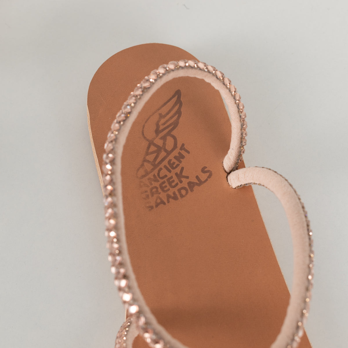 Ancient Greek Rose Gold Eleftheria Sandals