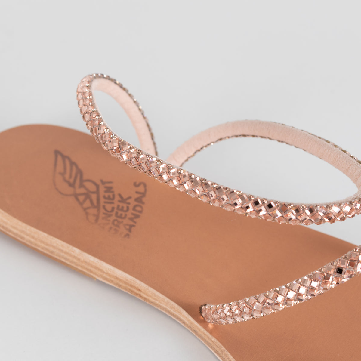 Ancient Greek Rose Gold Eleftheria Sandals