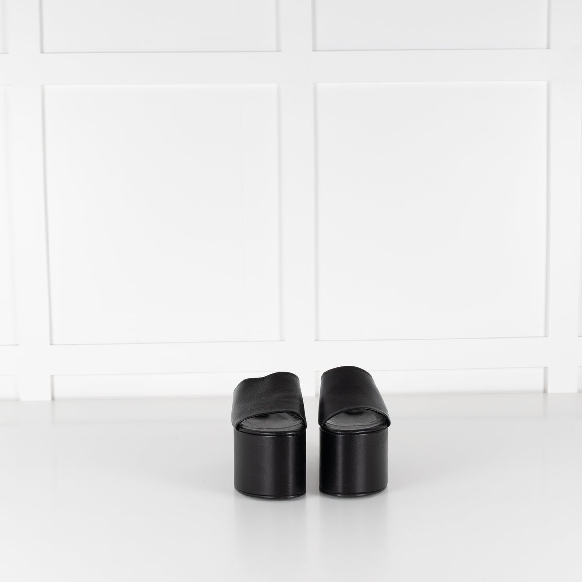 Simon Miller Black Wedge Open Mules