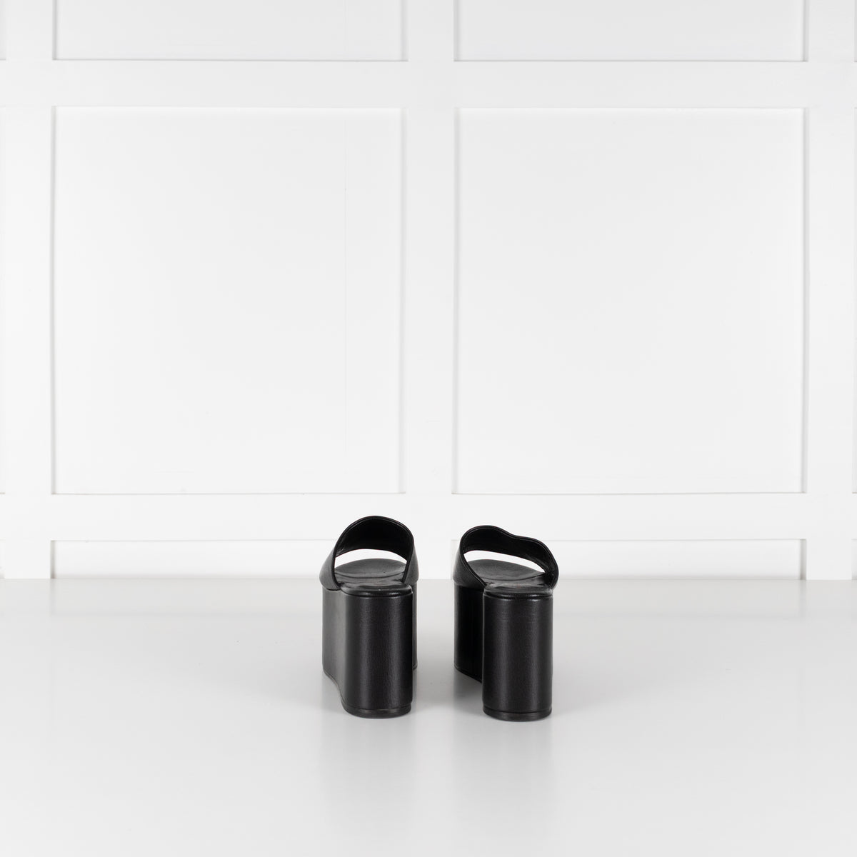 Simon Miller Black Wedge Open Mules