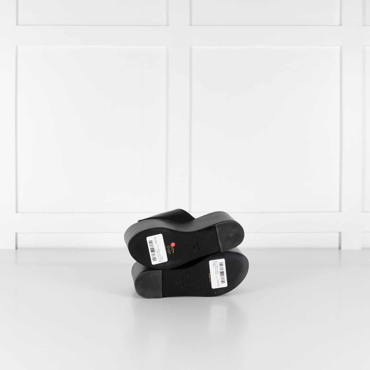 Simon Miller Black Wedge Open Mules