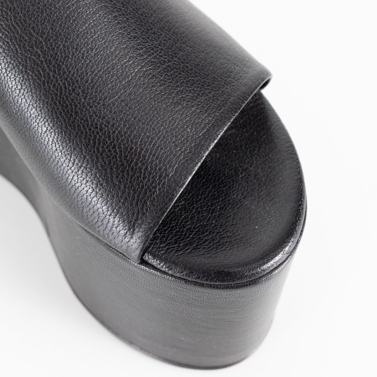 Simon Miller Black Wedge Open Mules
