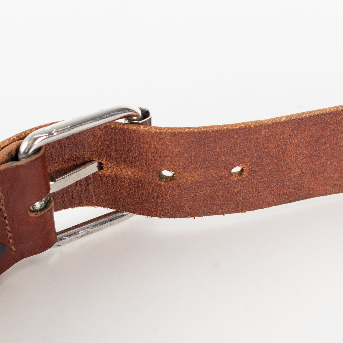 Isabel Marant Tan Leather Silver Buckle Belt