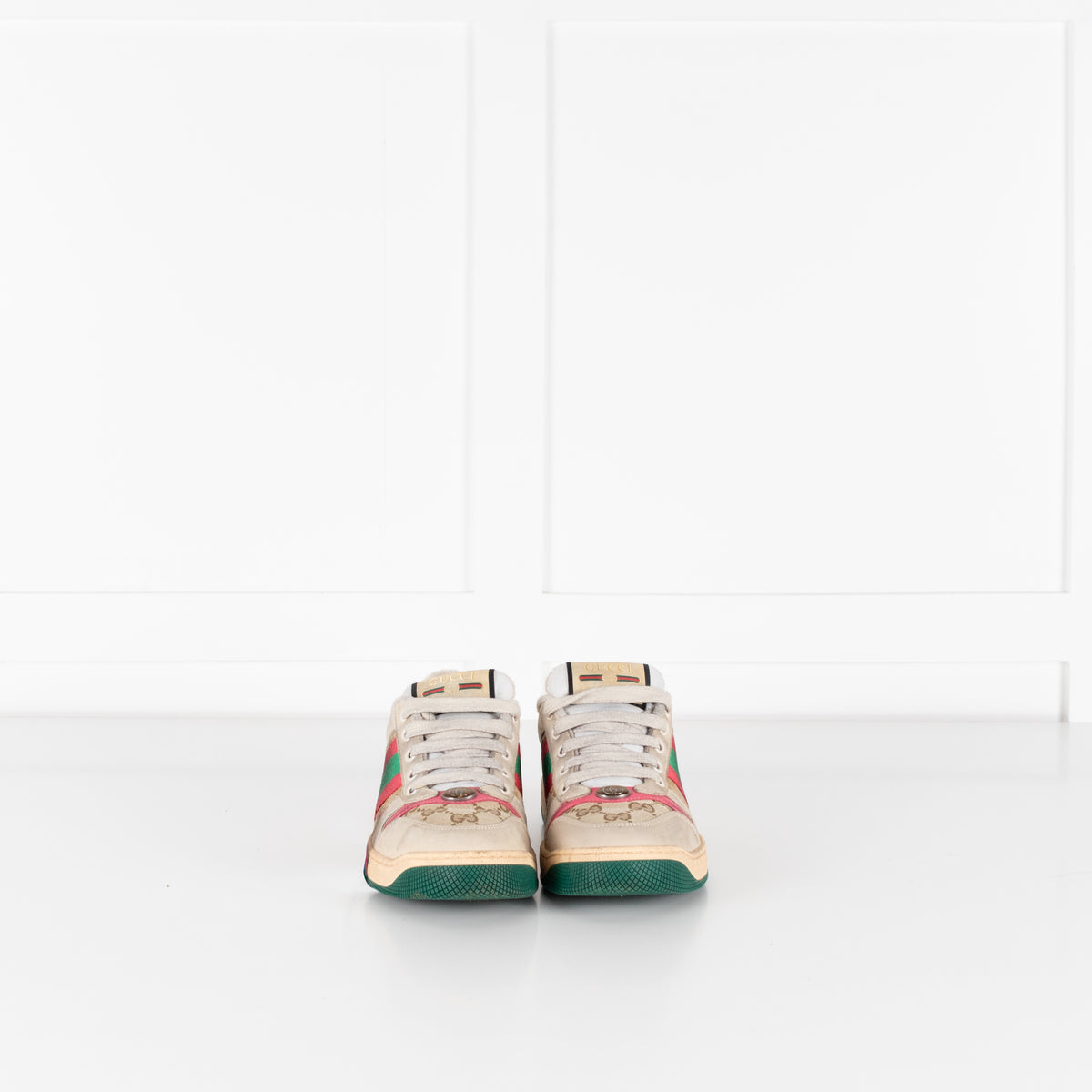 Gucci Light Beige Screener Trainers