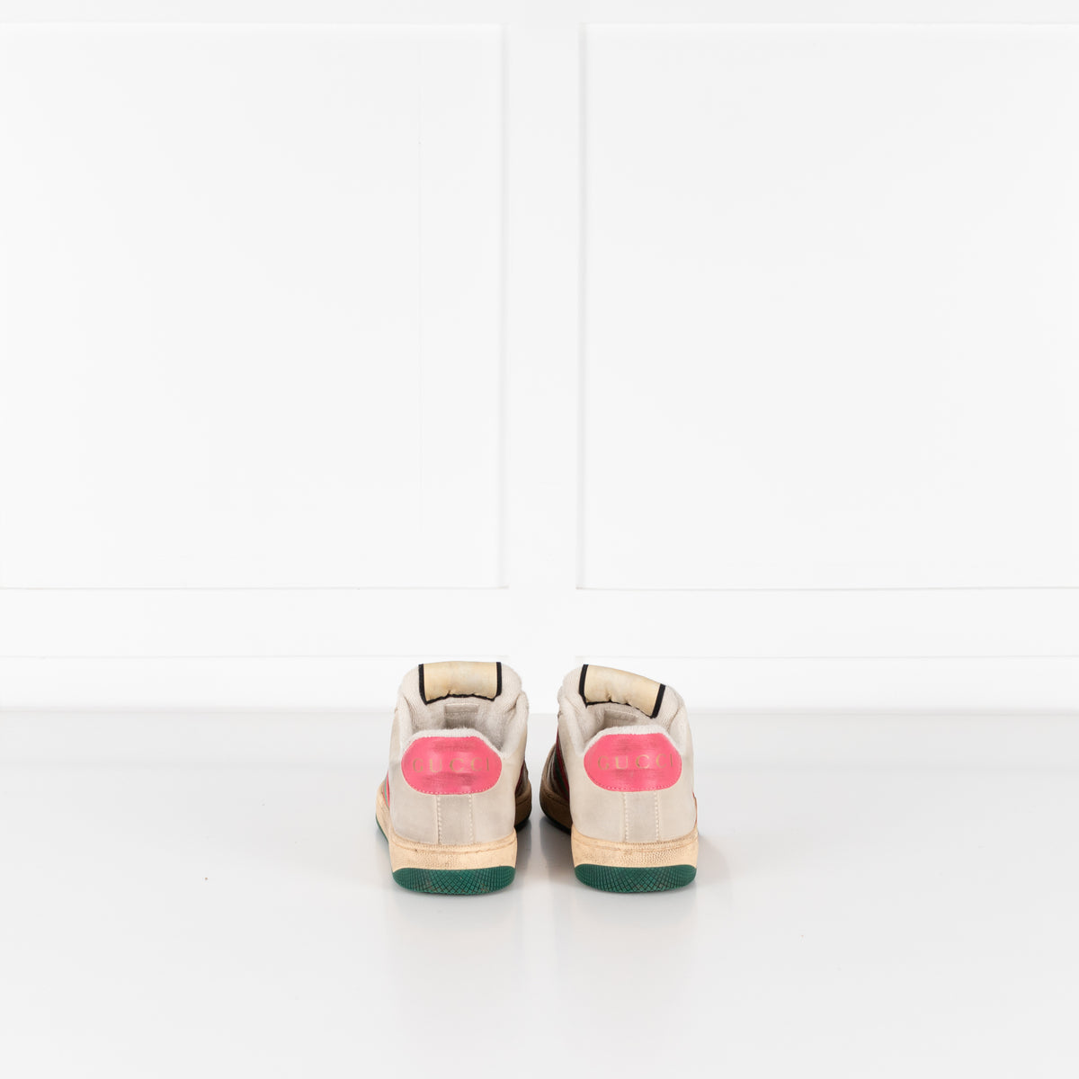 Gucci Light Beige Screener Trainers