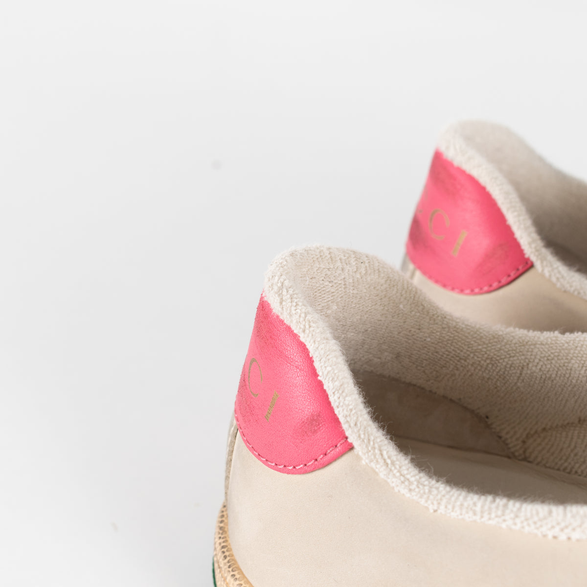 Gucci Light Beige Screener Trainers