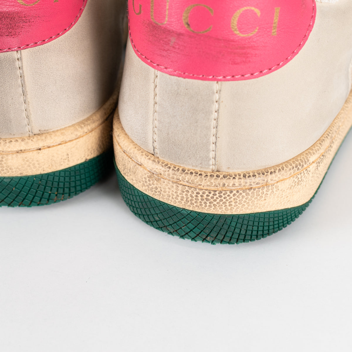 Gucci Light Beige Screener Trainers