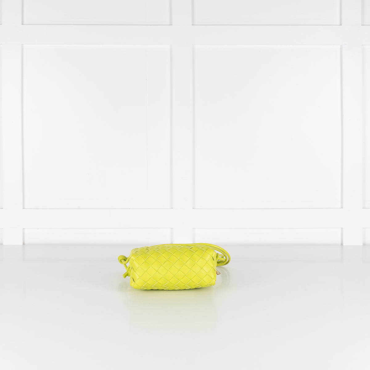 Bottega Veneta Lime Green Mini Loop Cross Body Bag