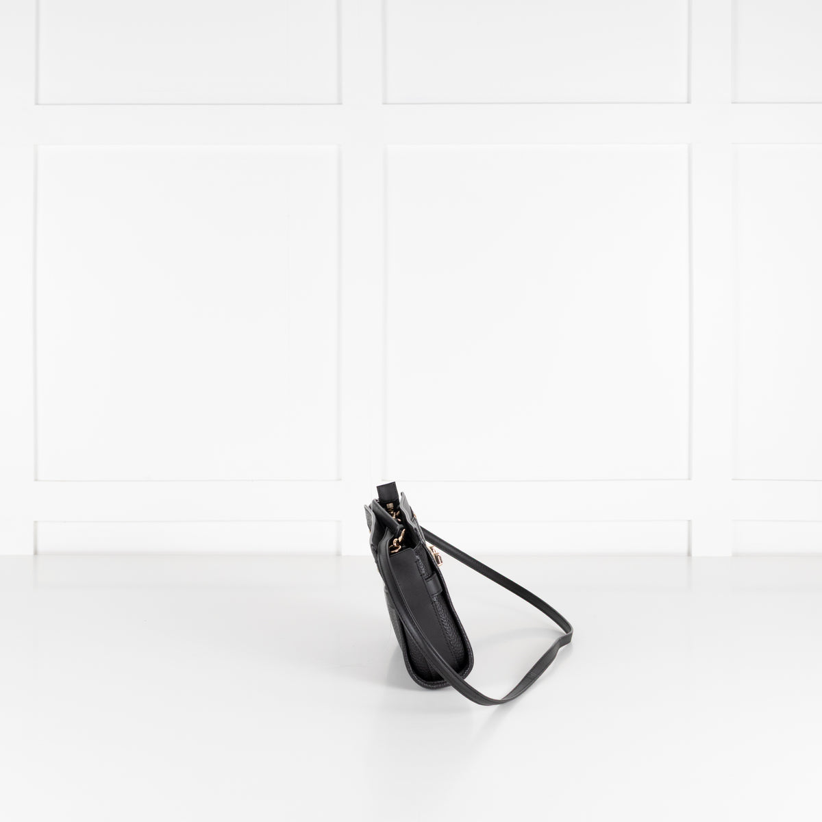 Coach Black Grainy Leather Crossbody Bag