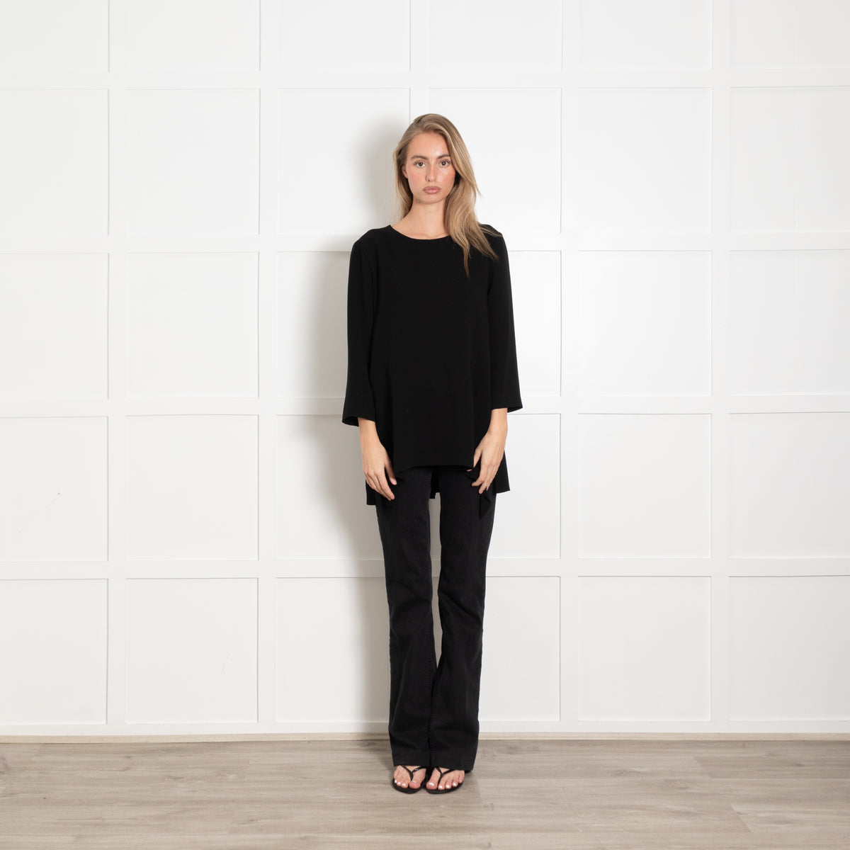 Max Mara Black Long Sleeve Top