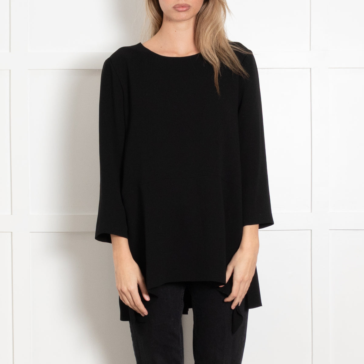 Max Mara Black Long Sleeve Top