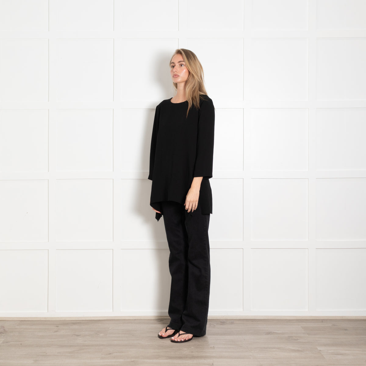 Max Mara Black Long Sleeve Top