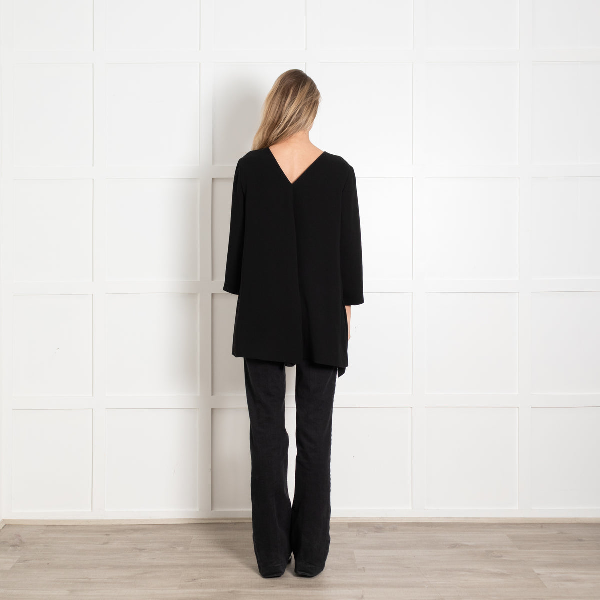 Max Mara Black Long Sleeve Top