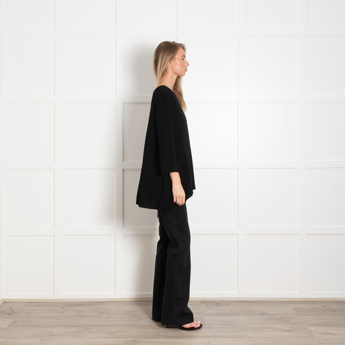 Max Mara Black Long Sleeve Top