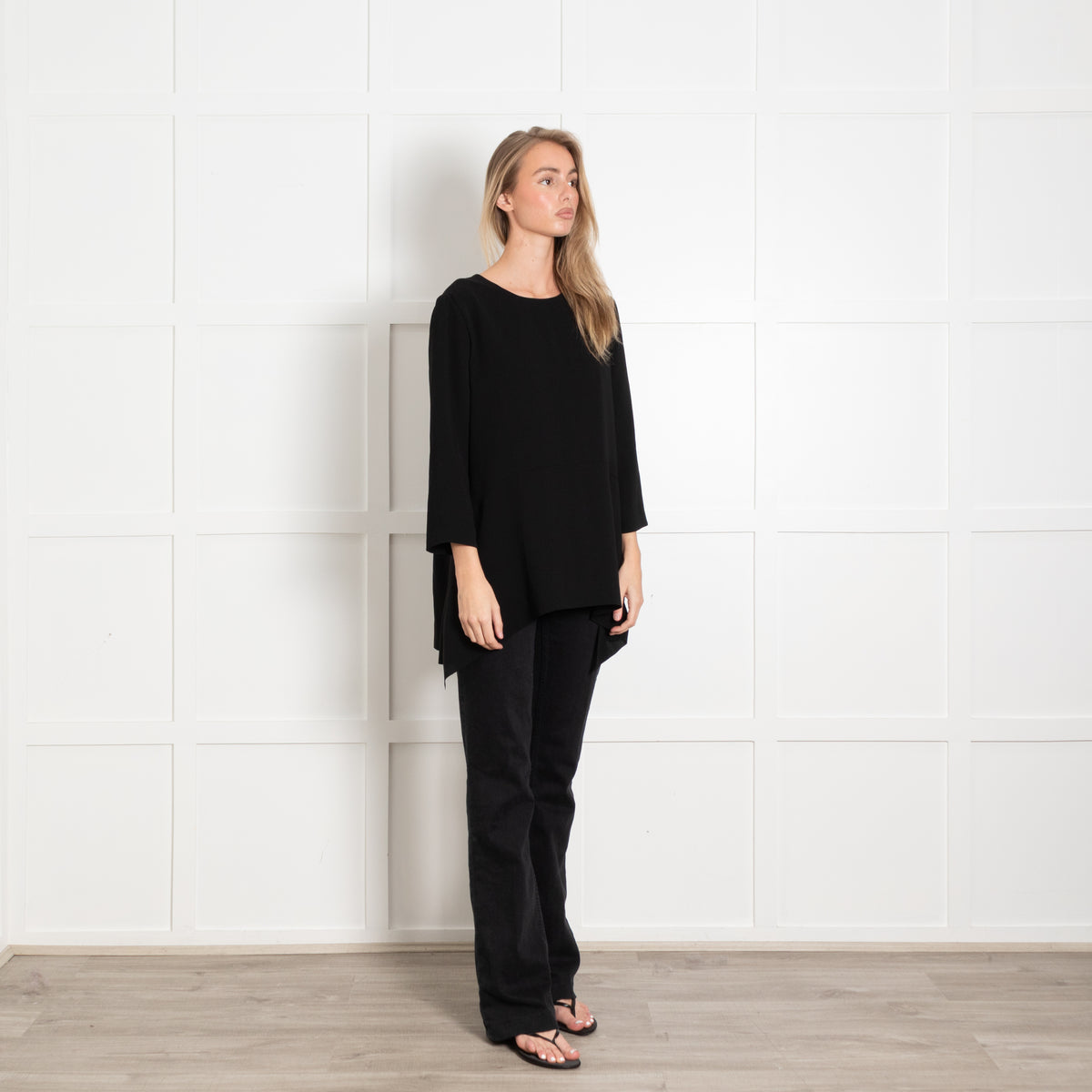 Max Mara Black Long Sleeve Top