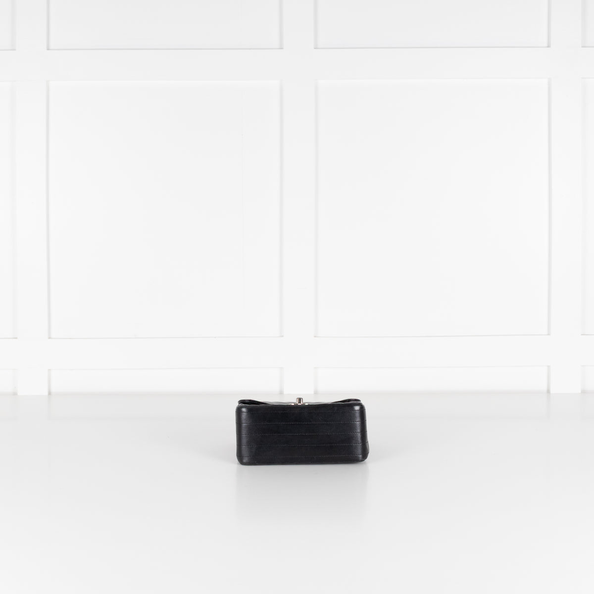 Chanel Black Mini Chevron Flap Bag