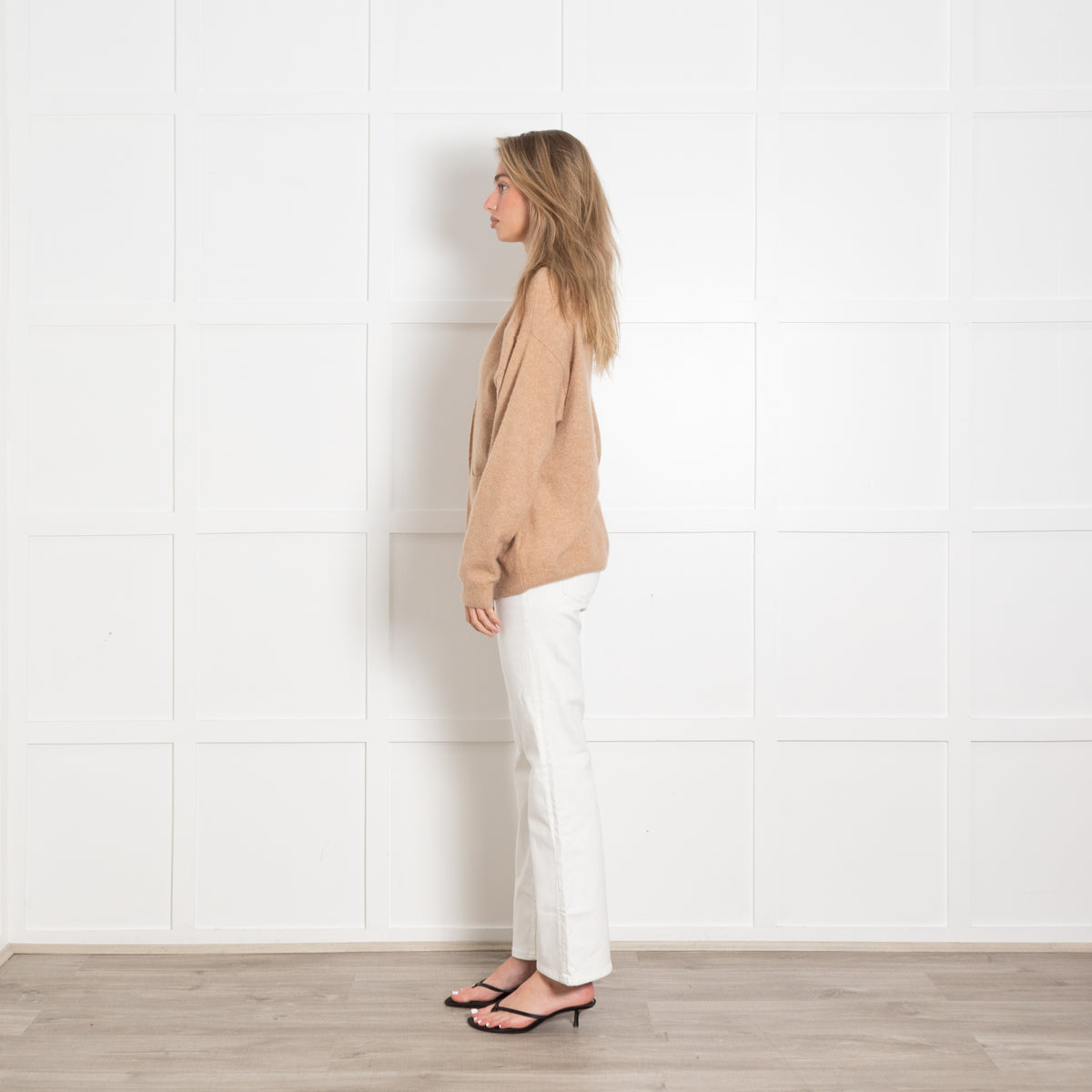 Crush Cashmere Camel Cardigan