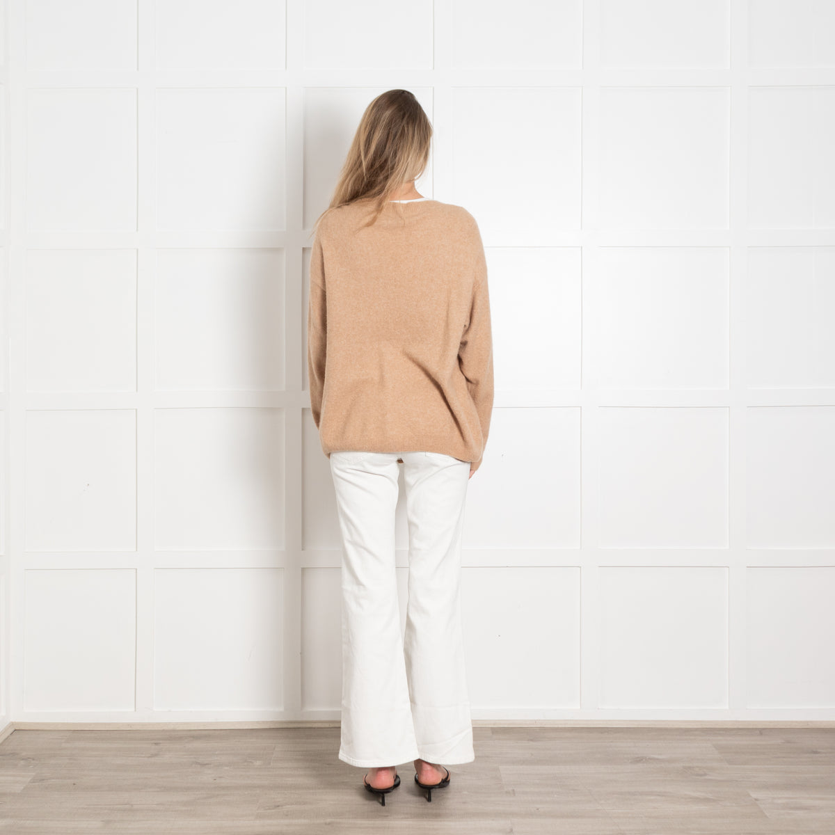Crush Cashmere Camel Cardigan