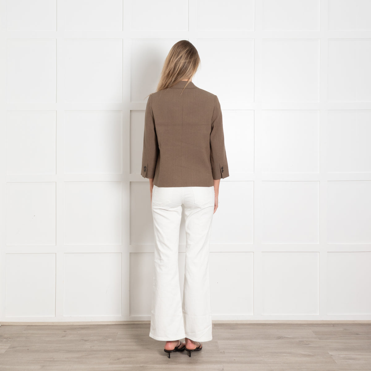 Vince Khaki Linen Mix Jacket