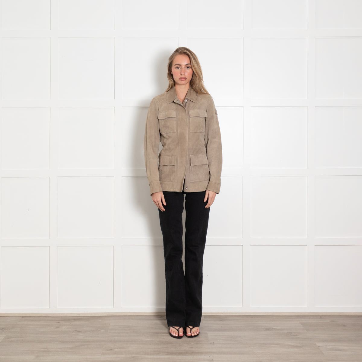 Belstaff Beige Suede Flying Jacket