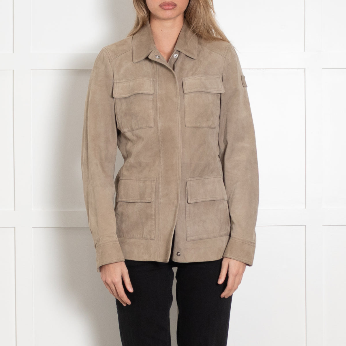 Belstaff Beige Suede Flying Jacket