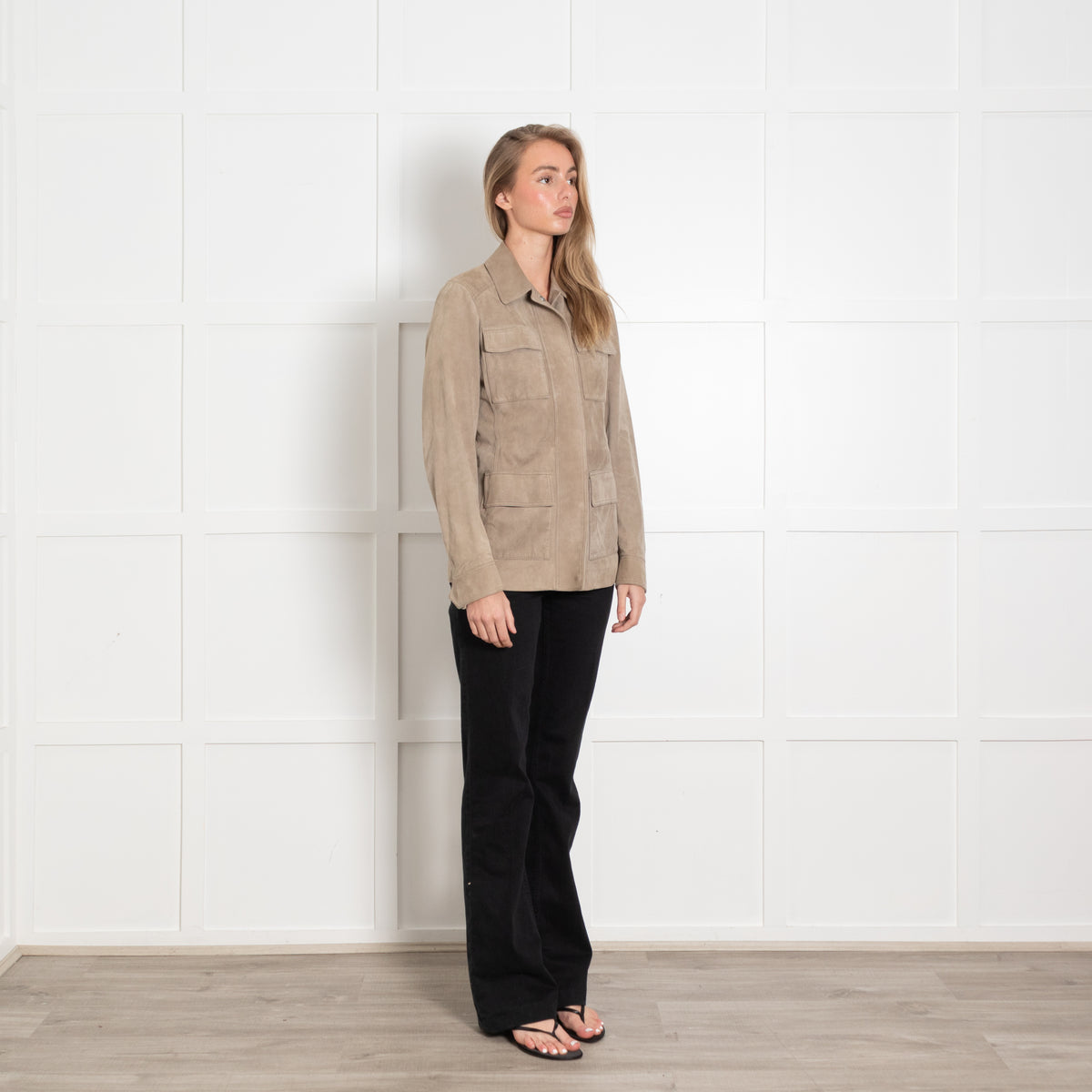 Belstaff Beige Suede Flying Jacket