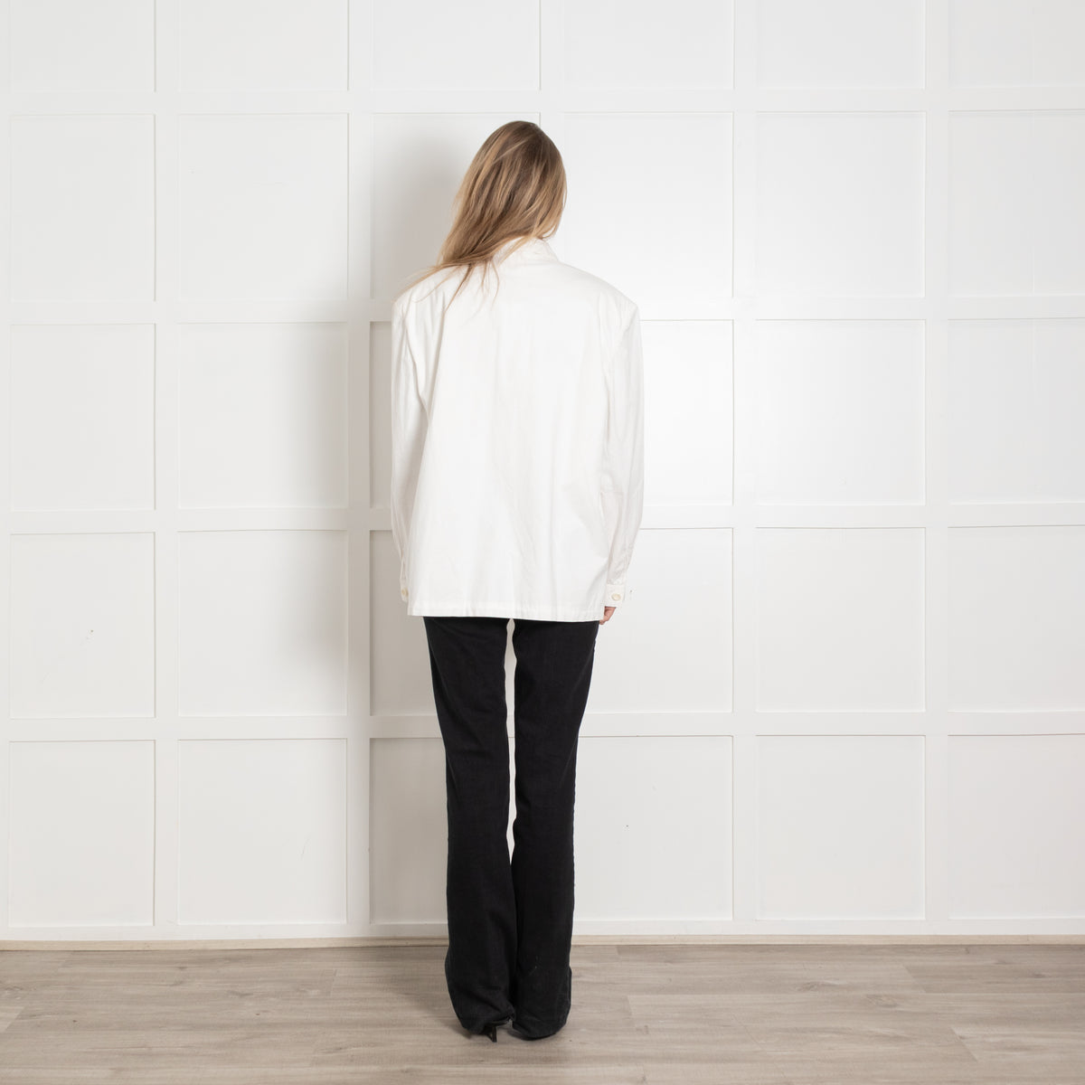 American Vintage White Cotton Blazer