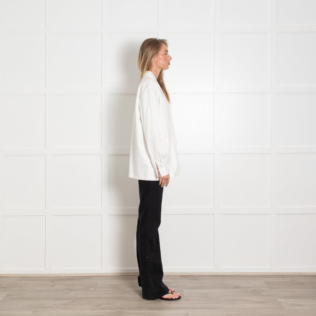American Vintage White Cotton Blazer