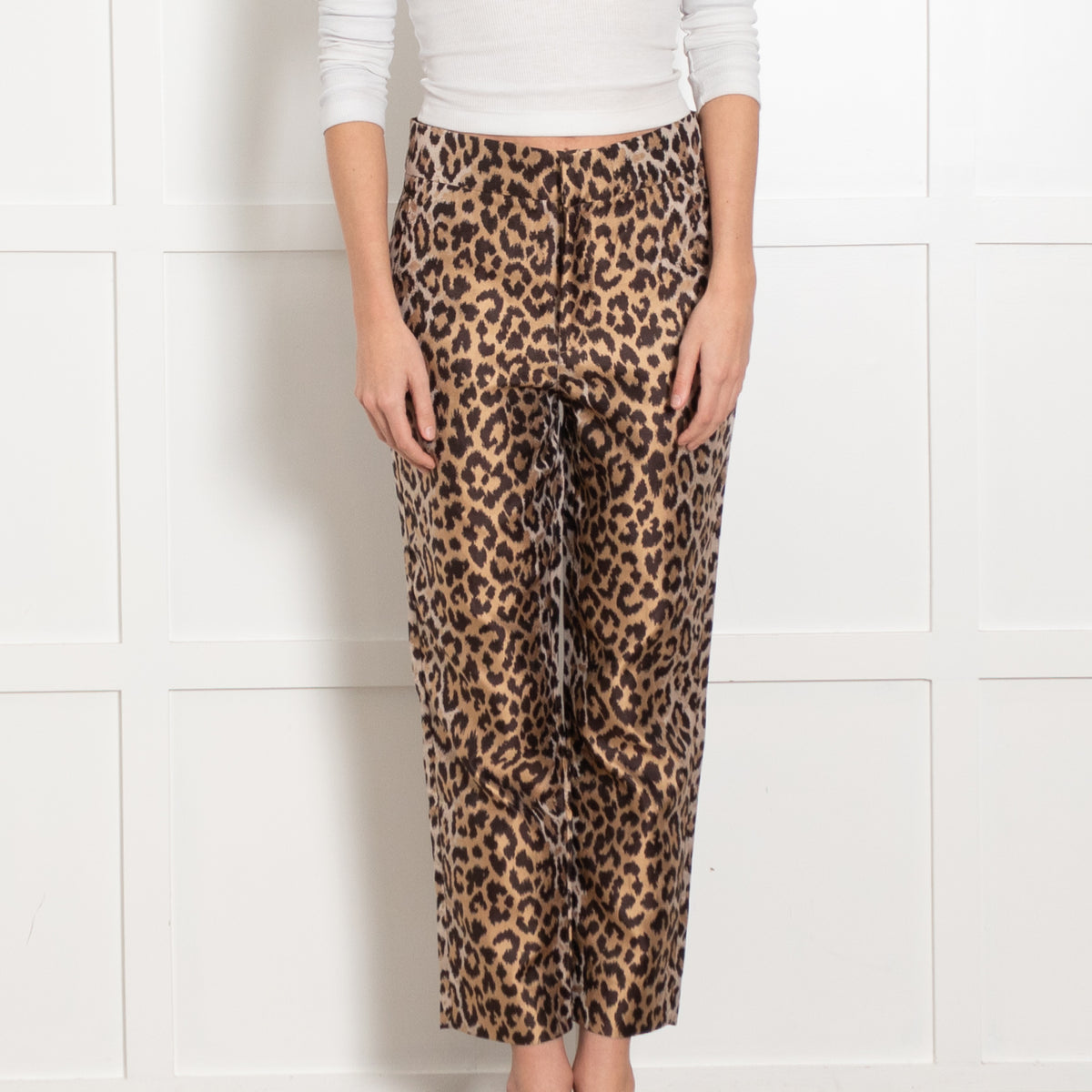 Wyse London Leopard Jacquard Jacinda Trousers