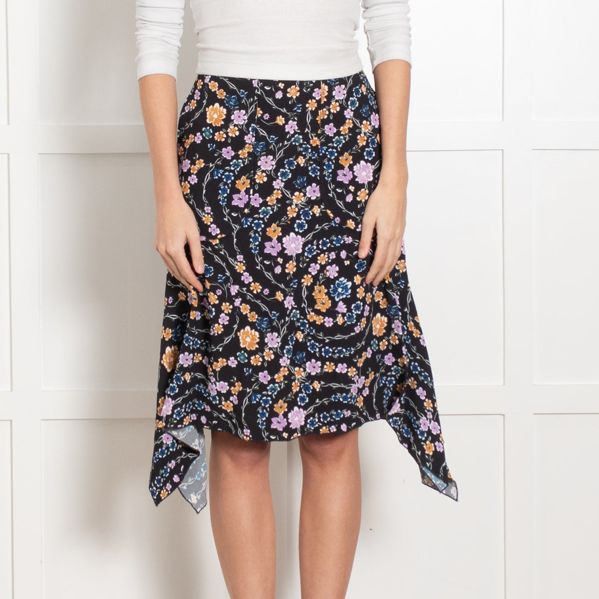 See by Chloe Multicolour Floral Skirt With Split Sides