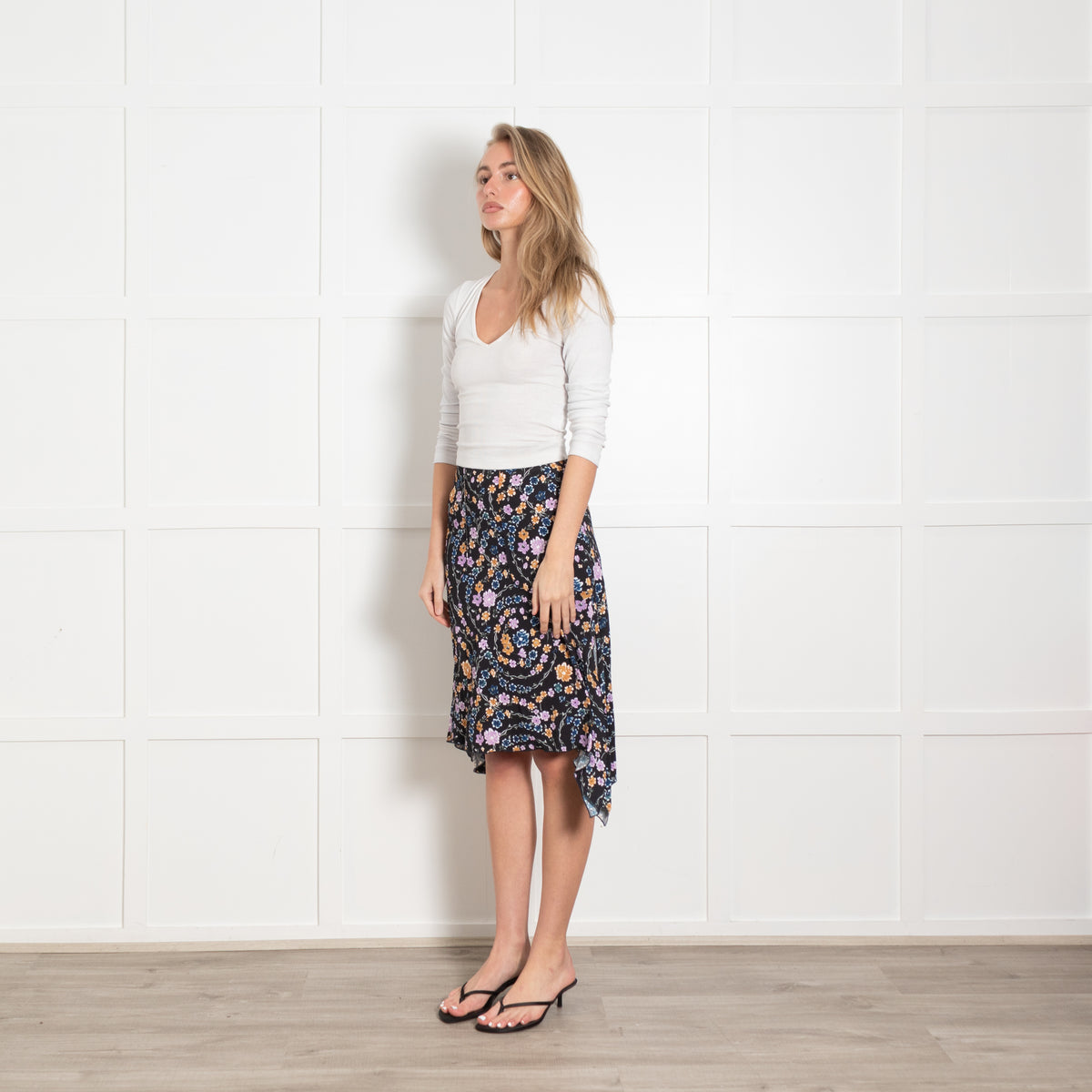 See by Chloe Multicolour Floral Skirt With Split Sides
