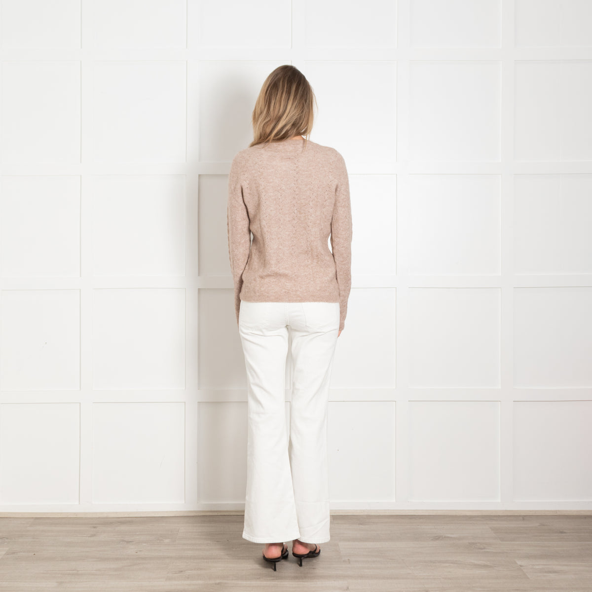 Sofie Schnoor Beige Knitted Round Neck Jumper